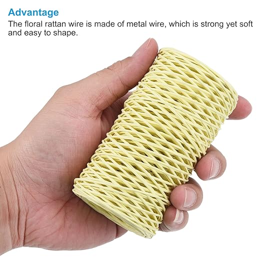 PATIKIL 164 Feet Floral Bind Wire Wrap Twine, 1mm Florist Wire Iron Wire Paper - Image 4