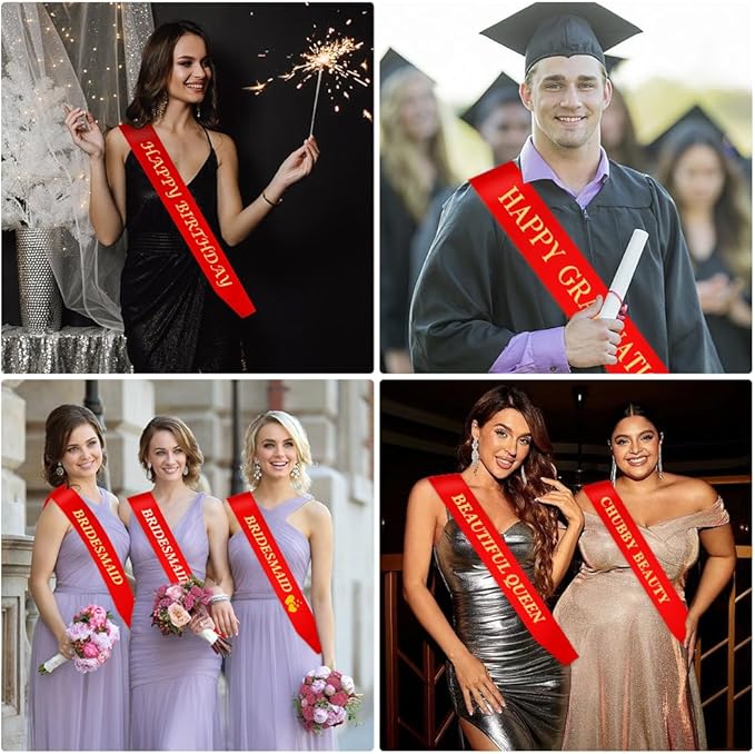 Blank Sash 16 PCS Sashes DIY Satin Sash Chair Sashes Scout Sash President Sash - Image 6