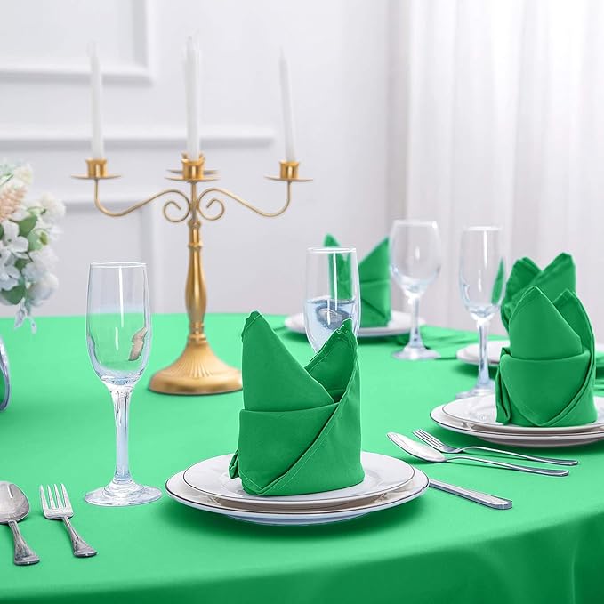 Cloth Napkins 17x17 inch Washable Polyester Dinner Napkins Soft Table Napkins - Image 7