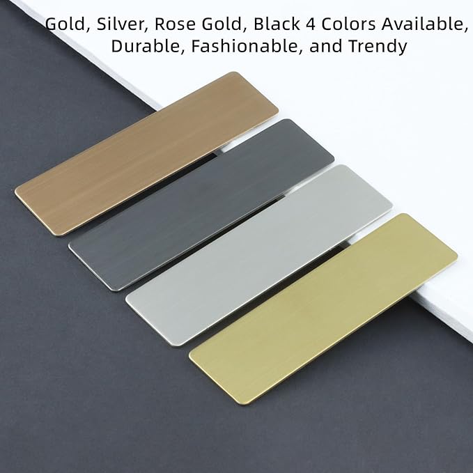 Stainless Steel Durability Black Custom Name Tag - Image 4