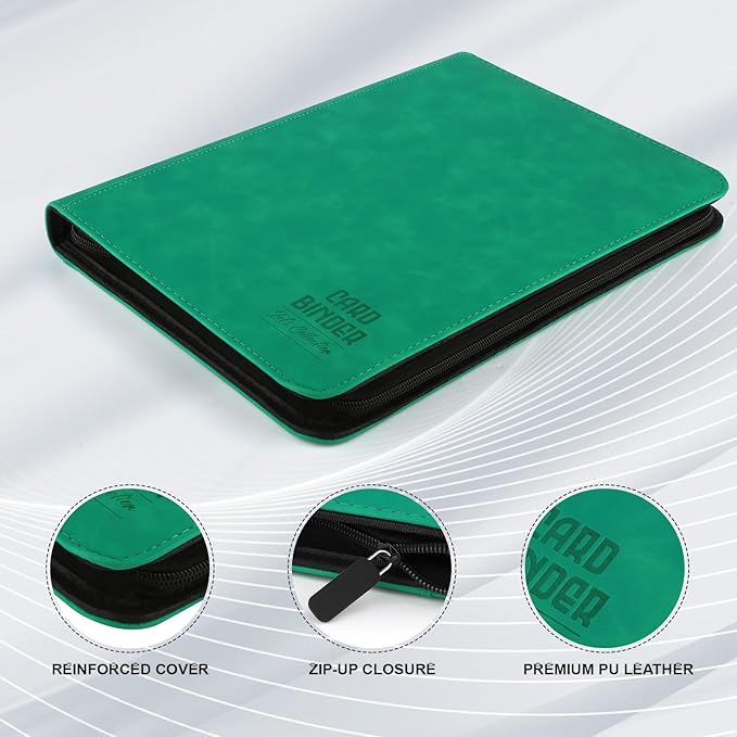 Toploader Binder with 9-Pocket Pages, Holds 288 "3×4" Rigid Toploader Hard Cases - Image 2