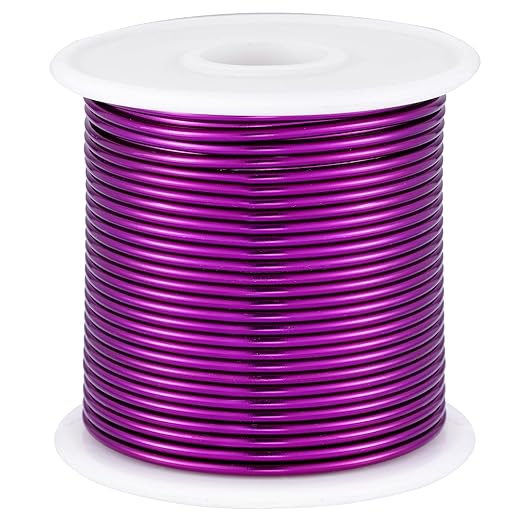 12 Gauge Purple Aluminum Craft Wire by OZXCHIXU