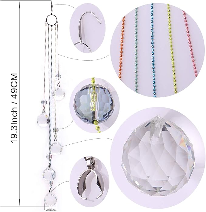 Crystals Ball Prisms Suncatcher Hanging Ornament Rainbow Maker - Image 3
