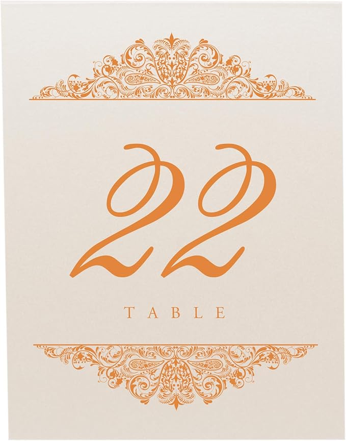 Paisley Wedding Table Numbers, Double Sided, Tent or Use in a Stand - Image 4