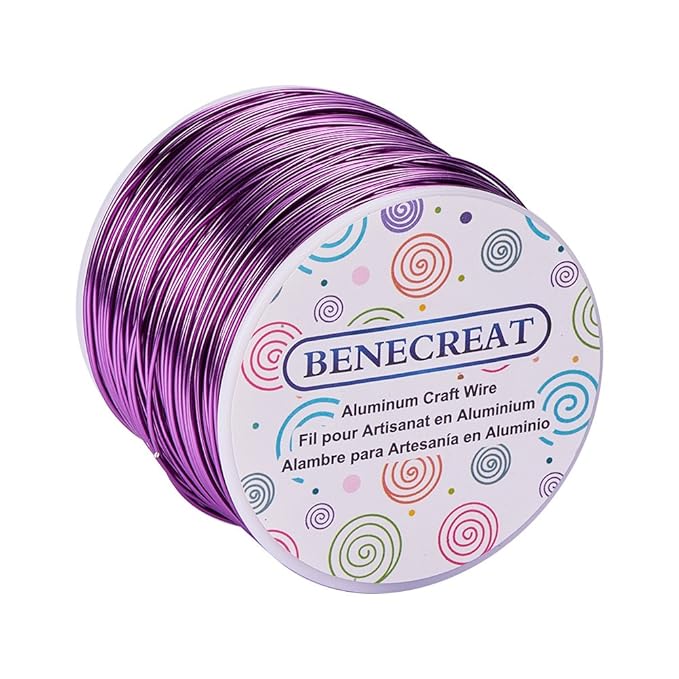 BENECREAT 18 Gauge Jewelry Craft Aluminum Wire 492 Feet Bendable Metal - Image 5