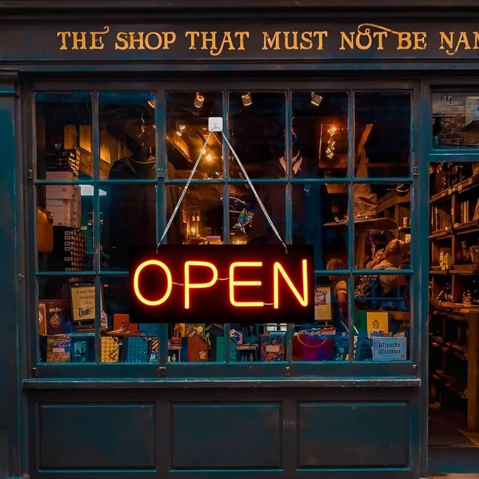 Led Open Sign for Business, OPEN and Close Double sided switching, Powered by - Image 7
