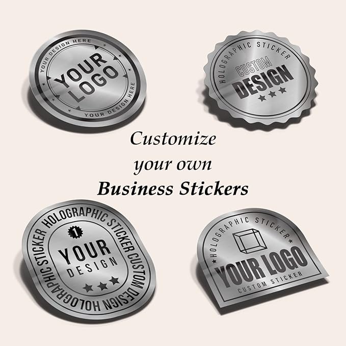 Custom Logo Stickers for Business, Personalised Logo Labels, Waterproof - Image 4