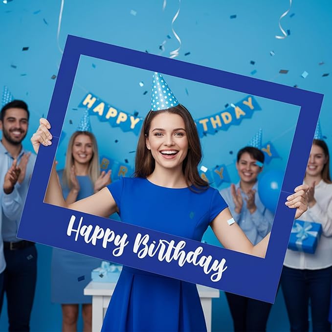 32 x 24 Inch Large Photo Booth Props Picture Frame Happy Birthday Party Frame by Beeveer