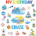 26 Pcs Birthday Cruise Door Decorations Magnetic, Funny Cruise Ship Sea by Unknown
