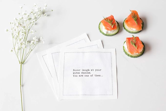 Five Star Napkins Marriage Quotes, Beverage Napkins, Bar Napkins, Cloth Napkins - Image 5