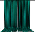 2 Panels Deep Green Backdrop Curtain, 10 x 7 Feet Background Curtains by Zankubom