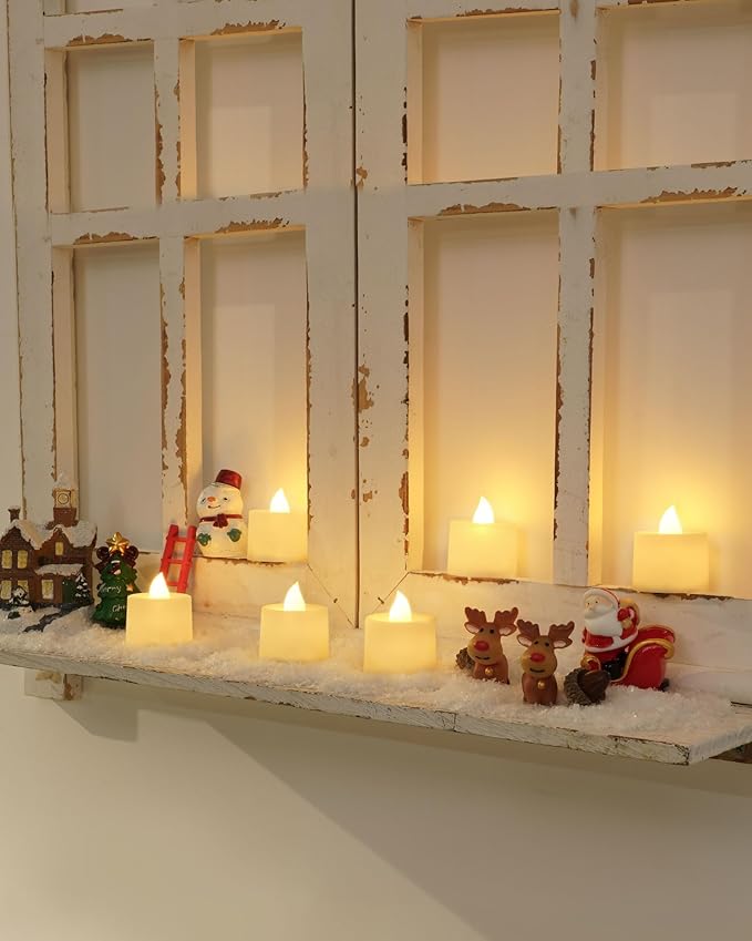Amagic 100 Pack LED Tea lights, Flameless Votive Candles, Lasting Electric Fake - Image 5
