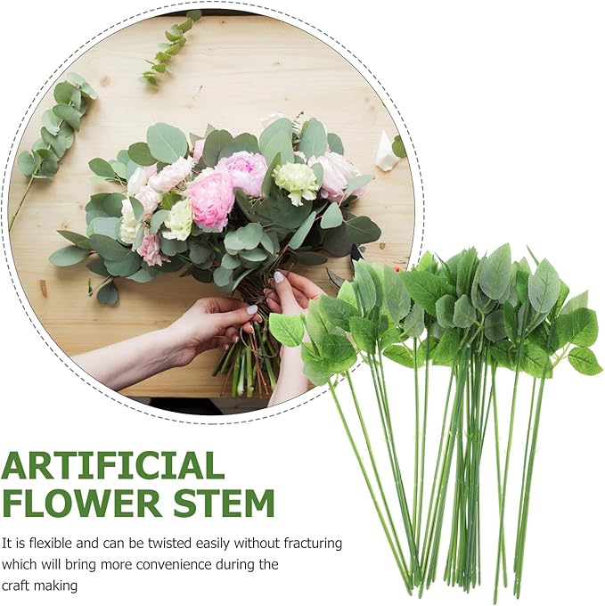 Veemoon 30pcs Floral Wire Stem - Image 3