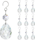 H&D HYALINE & DORA 3Inch Crystal Suncatcher Bauhinia Prisms Pendants 10Pcs by HDHYALINEDORA