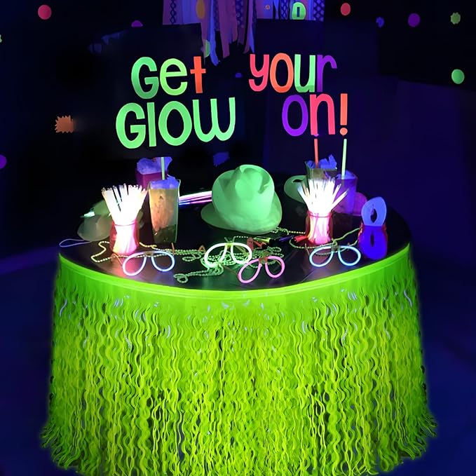 Mega-L Glow in The Dark Party Supplies, 2 Pack Neon Party Decorations - Image 8