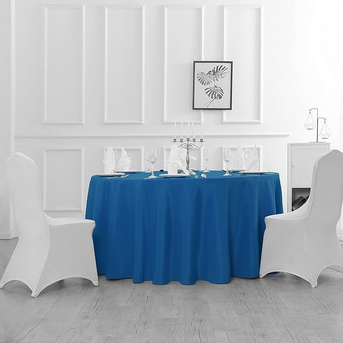 90 inch Round Tablecloth Washable Polyester Table Cloth Decorative Table Cover - Image 6