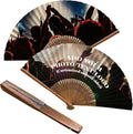 Decorative Folding Fans Personalized Fans Custom Fans Handheld Clack Fans by Unknown