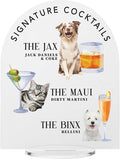 Pet Signature Drink Wedding Signs by Elation+Factory+Co.