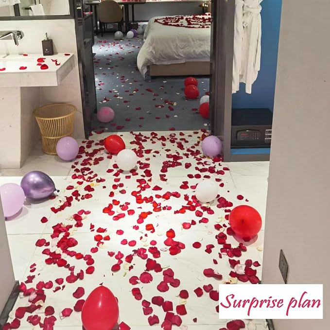 CODE FLORIST 2200 PCS Dark-Red Silk Rose Petals - Image 6