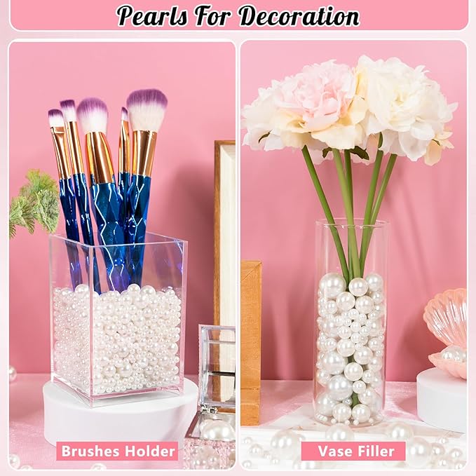 300Pcs Pearl Vase Filler, Candle Centerpieces, Wedding Birthday Party Home - Image 4