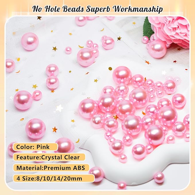 300Pcs Pearl Vase Filler, Candle Centerpieces, Wedding Birthday Party Home - Image 3