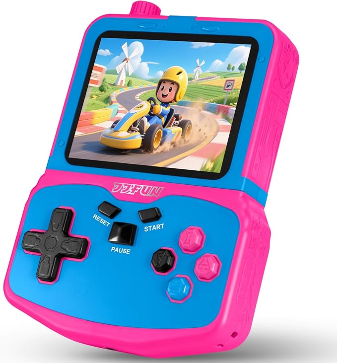 Handheld Game Console for Girls, 220 Retro Games Built-in, 3.5'' HD IPS Screen by Unknown