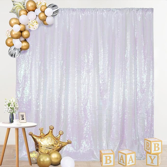 SquarePie Sequin Backdrop Curtain Not See Through Thick Glitter Background - Image 8