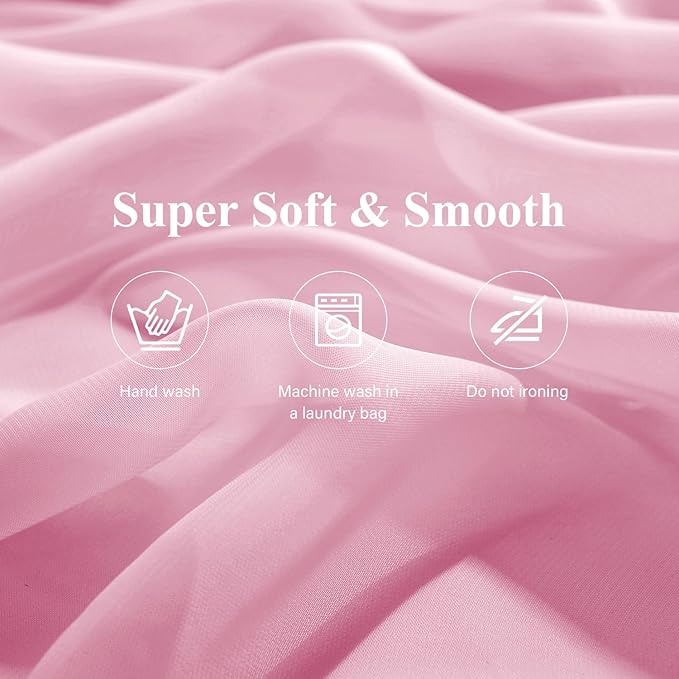 2 Pack 10 Ft Chiffon Table Runner Light Pink Gauze Long Table Runners 27x120 - Image 7