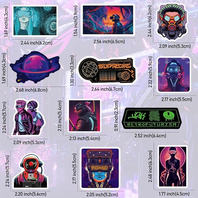 Qtl Cyberpunk Stickers - Image 4