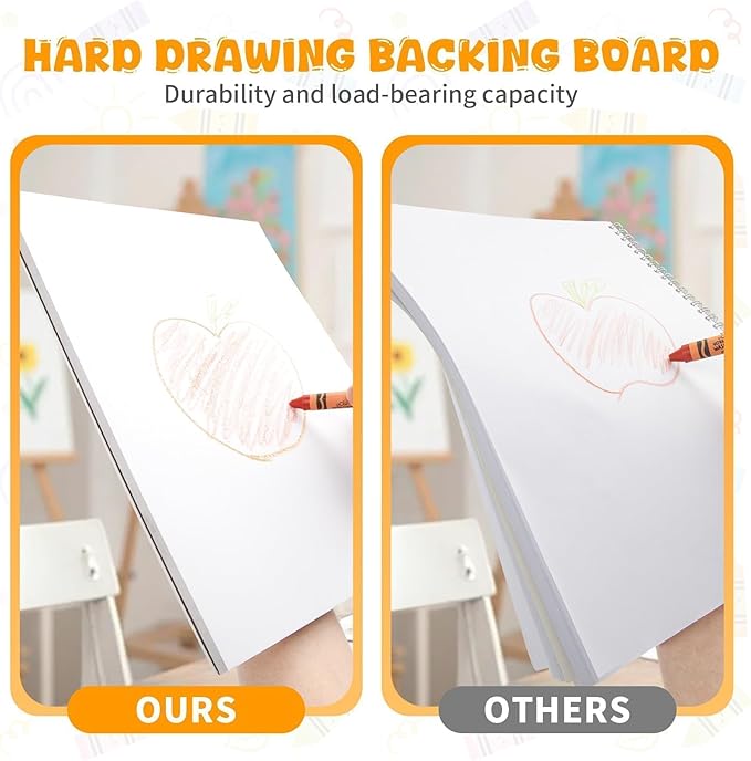 Umriox Drawing Pad for Kids, 110gsm Acid-Free Drawing Paper, Glue-Bound Art - Image 6