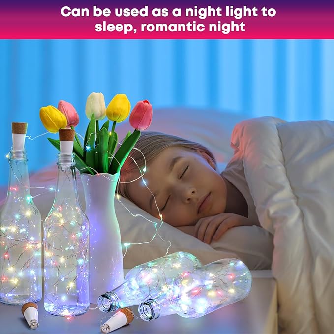 Wine Bottle Lights with Cork Switch - Image 6