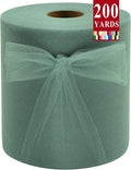 Sage Green Tulle Fabric Rolls 6 Inch by 200 Yards Fabric Spool Tulle Ribbon by IONTACH