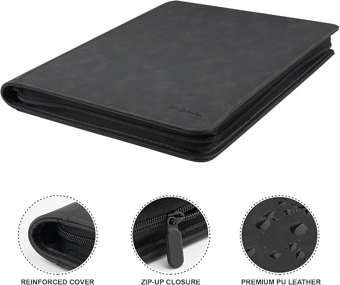 Toploader Binder with 9-Pocket Pages, Holds 288 "3×4" Rigid Toploader Hard Cases - Image 2