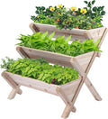 3 Tiers Wooden Vertical Raised Garden Bed by Gardeningtoenjoytheoutdoor