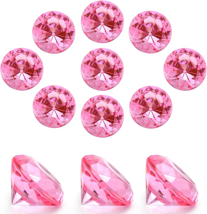 100 PCS Acrylic Diamond Gems, Arts & Crafts, Birthday Decorations by XHKDSYMC