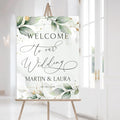 Personalized Wedding Welcome Sign, Flowers Wedding Welcome Sign, Wedding by ALICEBIN