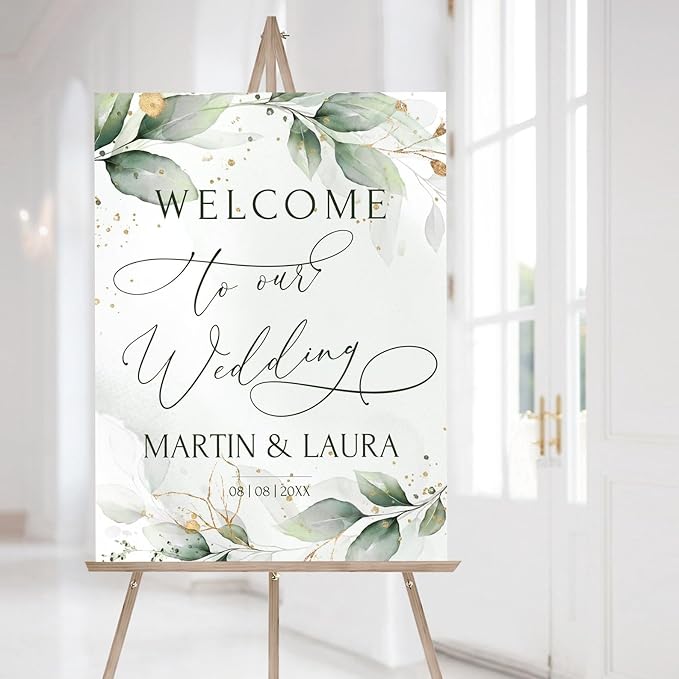 Personalized Wedding Welcome Sign, Flowers Wedding Welcome Sign, Wedding - Image 4