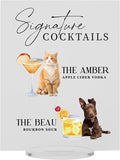 Pet Signature Drink Wedding Signs by Elation+Factory+Co.