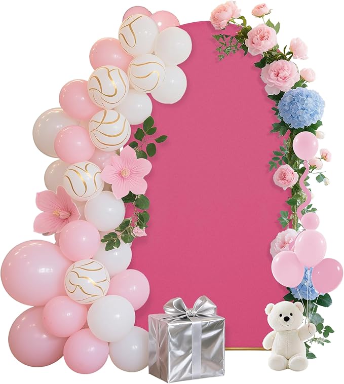 6.6FT Wedding Arch Covers Arch Backdrop Cover Arch Stand Covers Set Arch Cover by Unknown