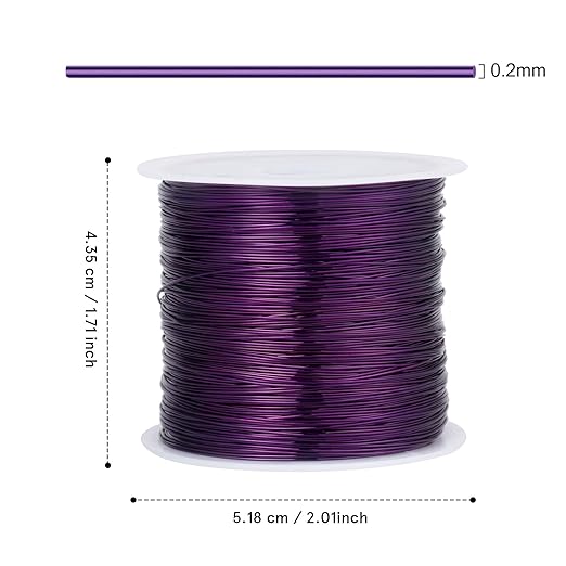 492FT Jewelry Wire 32 Gauge Tarnish-Resistant Copper Beading Wires Roll Bulk - Image 3
