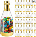 Frcctre 48 Pack Metallic Golden Mini Champagne Bottles, Plastic Champagne Candy by Frcctre