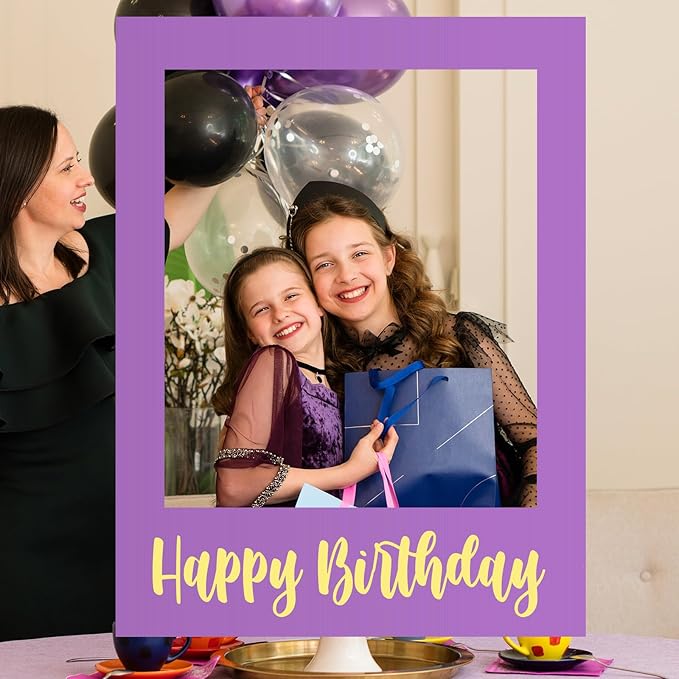 32 x 24 Inch Large Photo Booth Props Picture Frame Happy Birthday Party Frame - Image 6