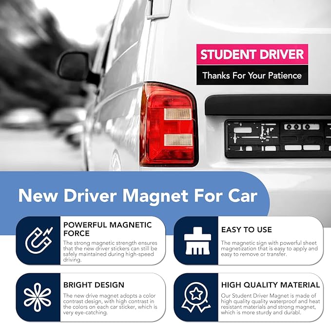 DIYMAG 6Pcs Student Driver Magnet - Image 3