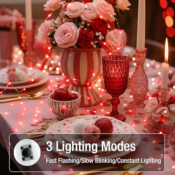 6 Pack Fairy Lights Battery Operated - 7ft 20 Led Twinkle Lights 3 Modes - Image 3