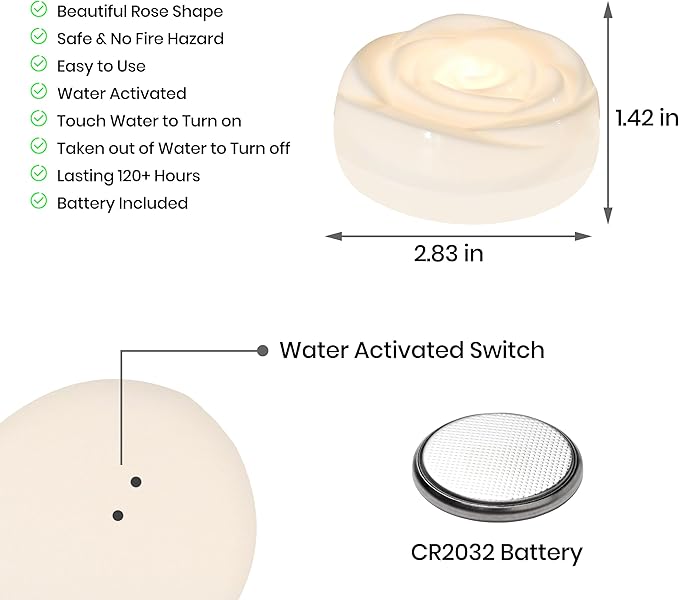 Aignis 24pcs Flameless LED Floating Candles, 120+ Hours Glow Time, Cozy Light - Image 6