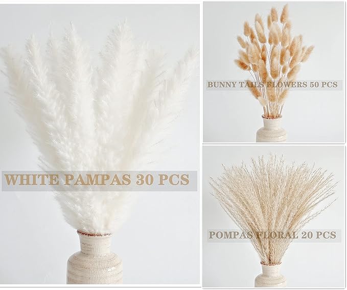 Natural Dried Pampas Grass Decor, Reed Grass Bouquet - Image 4