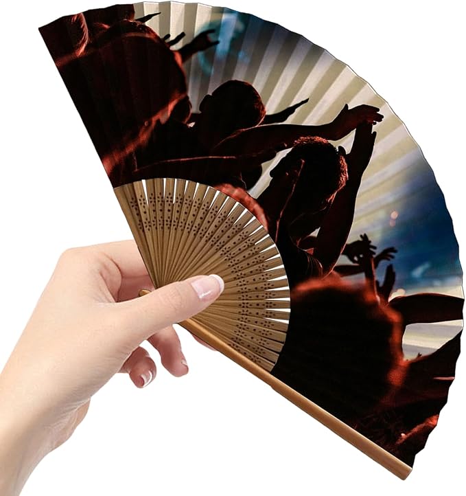 Decorative Folding Fans Personalized Fans Custom Fans Handheld Clack Fans - Image 7