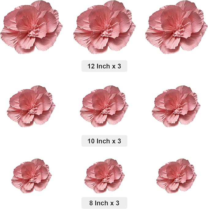 BRT Bearingshui Crepe Paper Flowers Decoration - Image 2