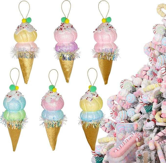 LANGXUN 6pcs Ice Cream Candy Land 2025 Xmas Birthday Party Suppiles Decoration by LANGXUN