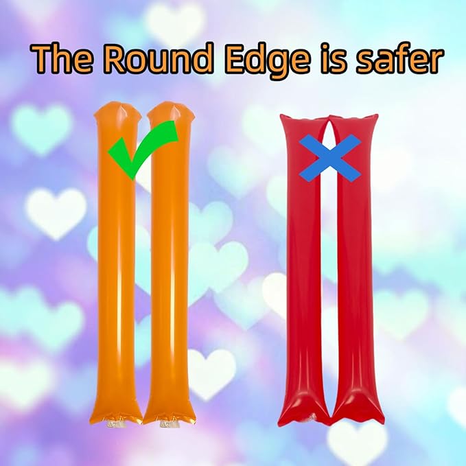 48pcs Round Head Boom Sticks Thunder Sticks Cheering Sticks Team Spirit Plastic - Image 3
